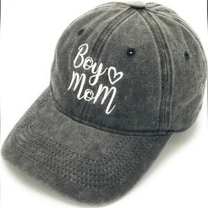 Gray 'Boy Mom' Kids Cap